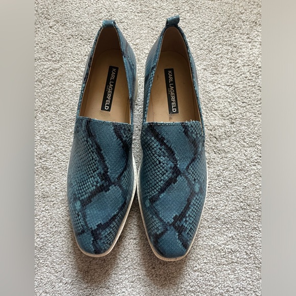 Snake skin loafers. - Picture 1 of 6